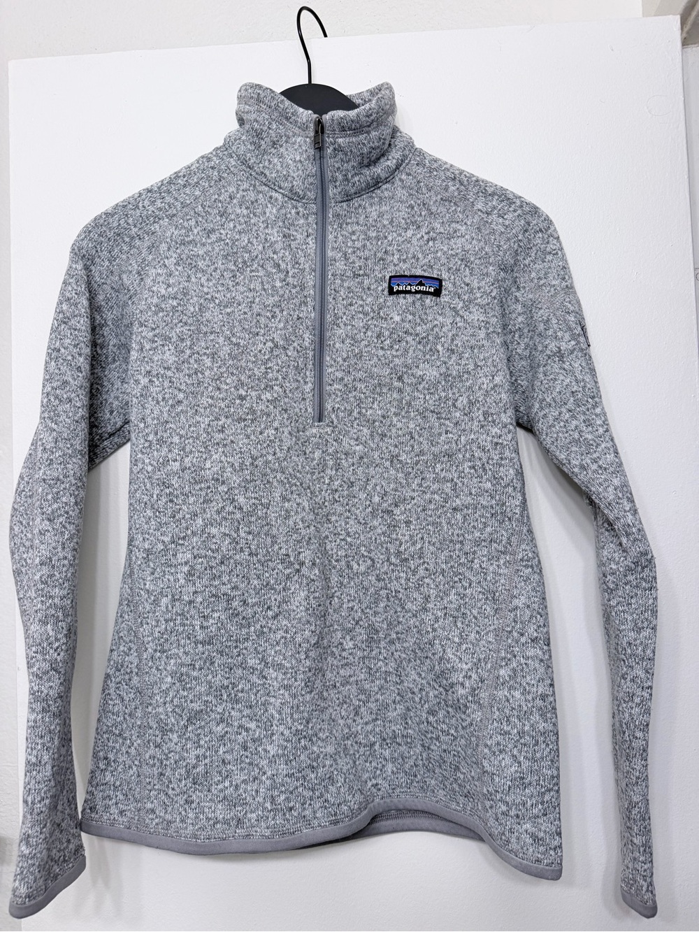 Patagonia Heather Gray Quarter-Zip Fleece Pullover